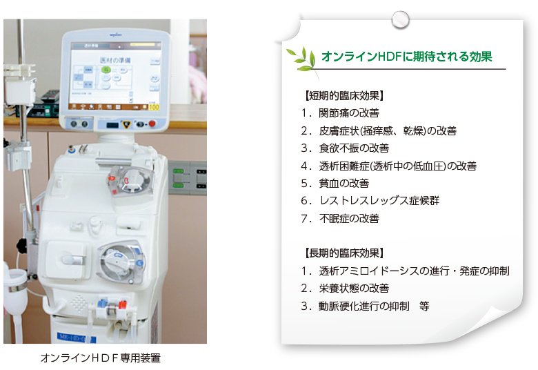 オンラインHDFに期待される効果